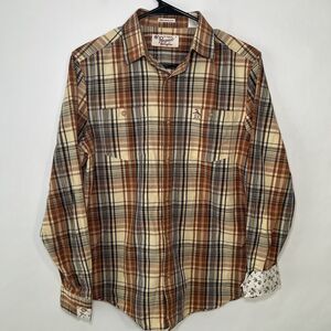 Original Penguin Heritage Slim Fit Button Up Shirt Mens Size S Small Flipcuff